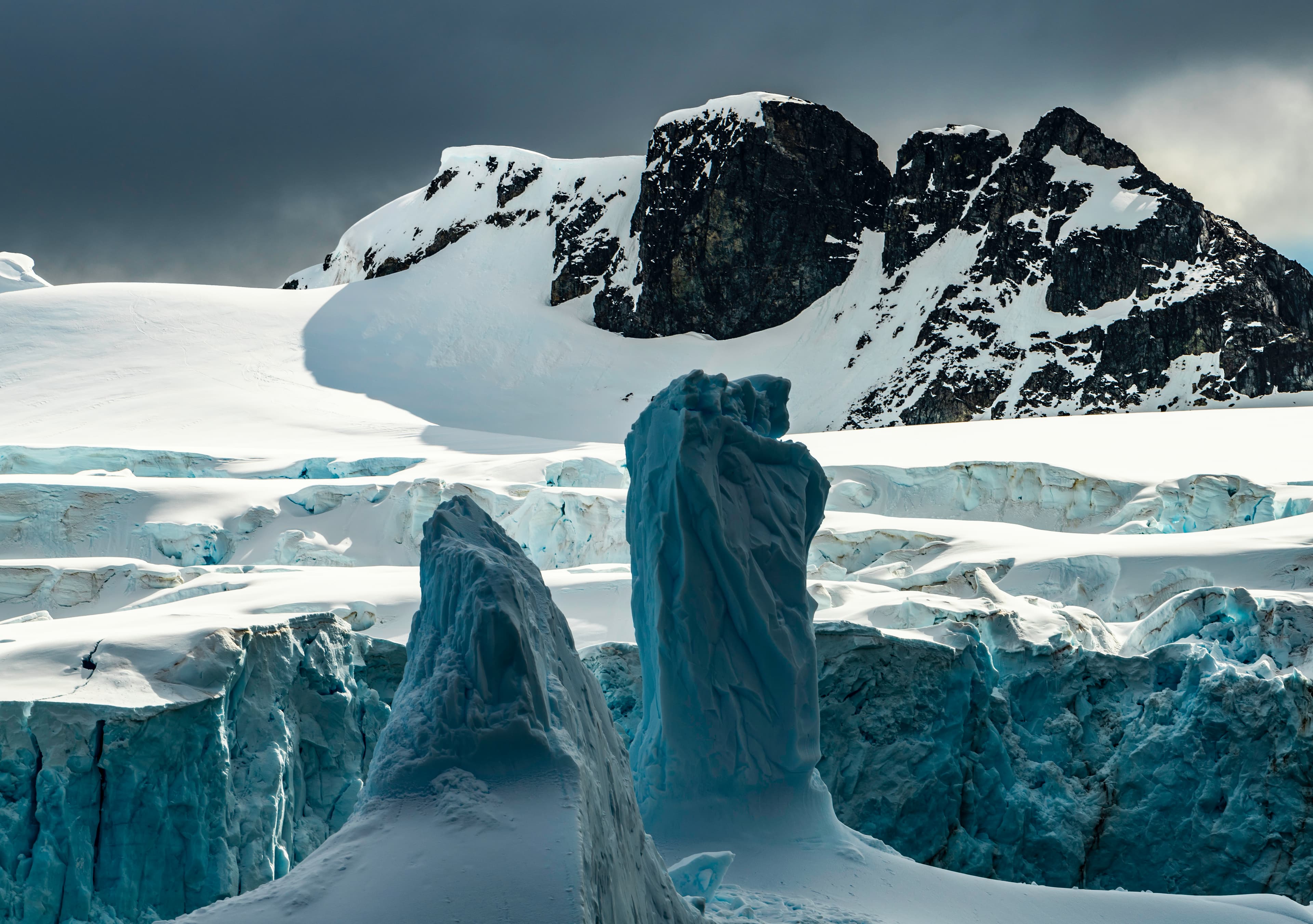 Majestic ice formations, Antarctica